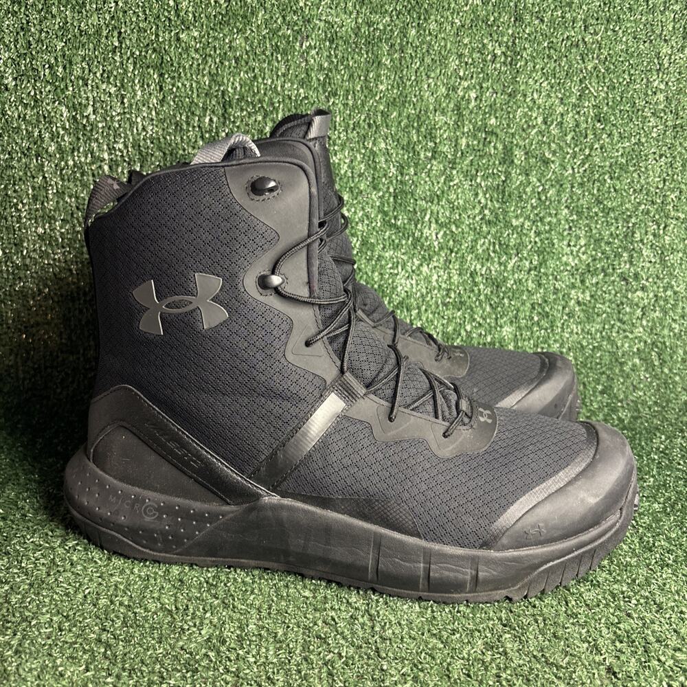 Under Armour Micro G Valsetz Zip Tactical Boots Size 14 Black 3023748-001
